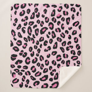 Couverture Sherpa Abstrait moderne léopard sans couture motif. Anima