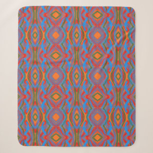 Couverture Sherpa Abstrait Orange