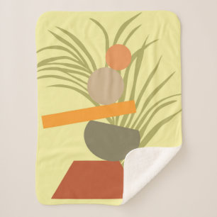 Couverture Sherpa Abstrait plaisir botanique