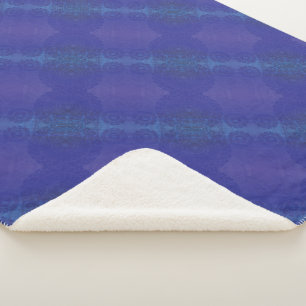 Couverture Sherpa Acceptation Médaillons de violet violet bleu Ind