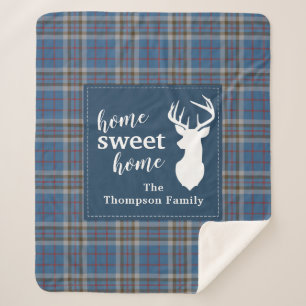 Couverture Sherpa Accueil sucré personnalisé Tartan Clan Thompson Pl