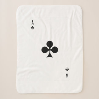 Couverture Sherpa Ace Du Club Jeu Carte Drôle Correspondant Hallowee