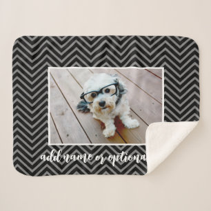 Couverture Sherpa Add Your Own Horizontal Photo — CAN edit black