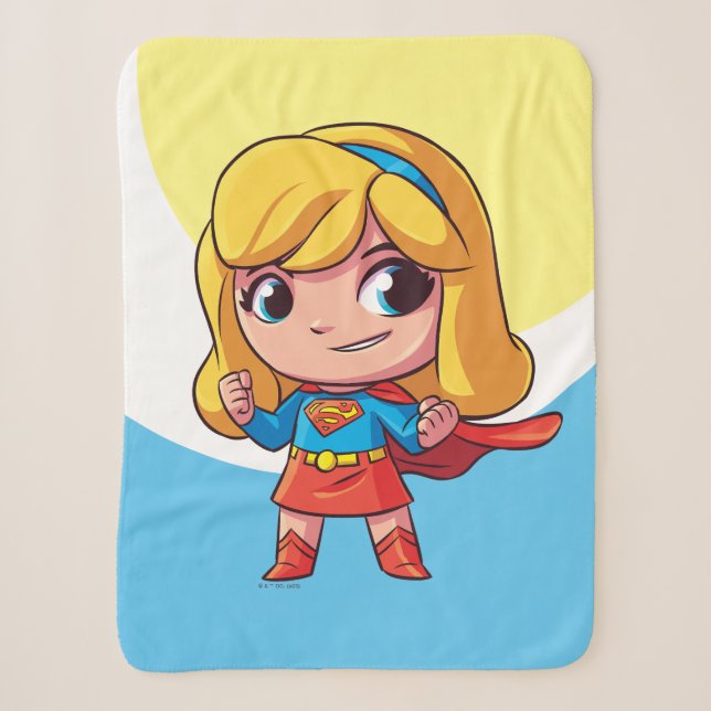 Couverture Sherpa Adorable Stance Supergirl (Devant)
