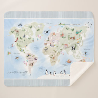 Couverture Sherpa Adventure Await World Map
