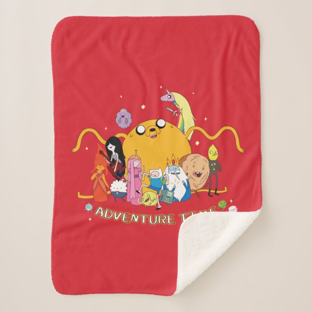 Couverture Sherpa Adventure Time | Large Jake Group Graphic (Devant)