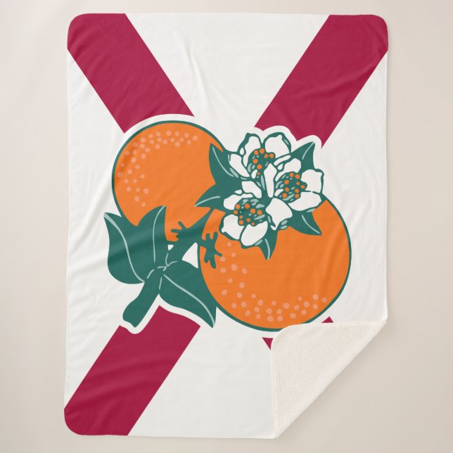 Couverture Sherpa Afficher vos couleurs - Floride (Devant)