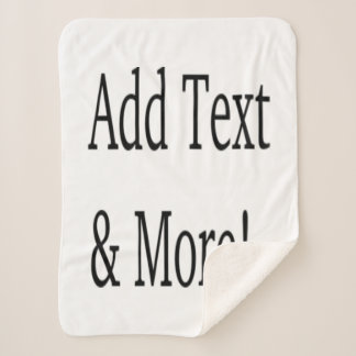 Couverture Sherpa Ajouter du texte et plus ! Customisez votre propre
