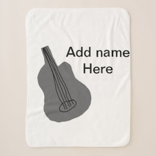 Couverture Sherpa Ajouter votre nom texte brun acoustique guitare éd