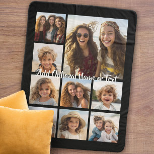 Couverture Sherpa Ajouter votre propre collection de 9 photos — PE