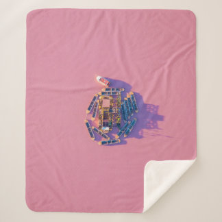 COUVERTURE SHERPA ALICANTES LACS DE SEL ROSE ET VERT