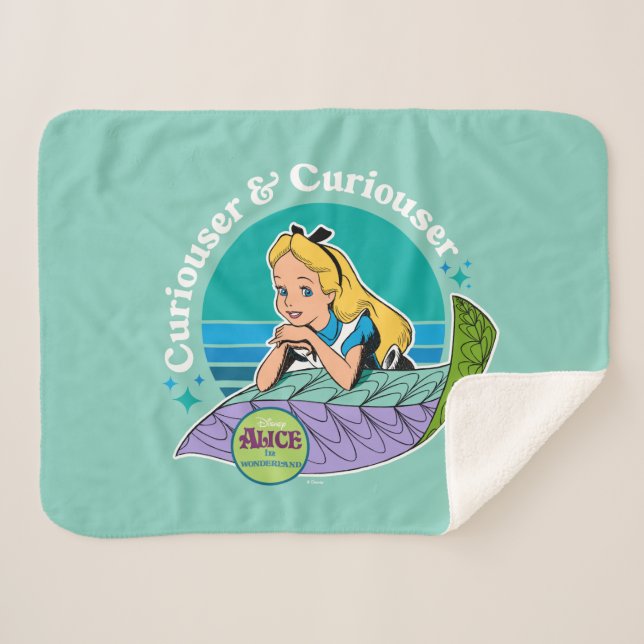 Couverture Sherpa Alice au pays des merveilles | Curiouser & Curious (Devant (Horizontal))