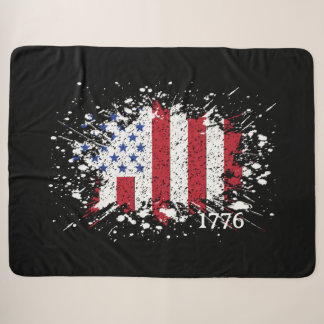 Couverture Sherpa American Peace Flag 1776 États américains