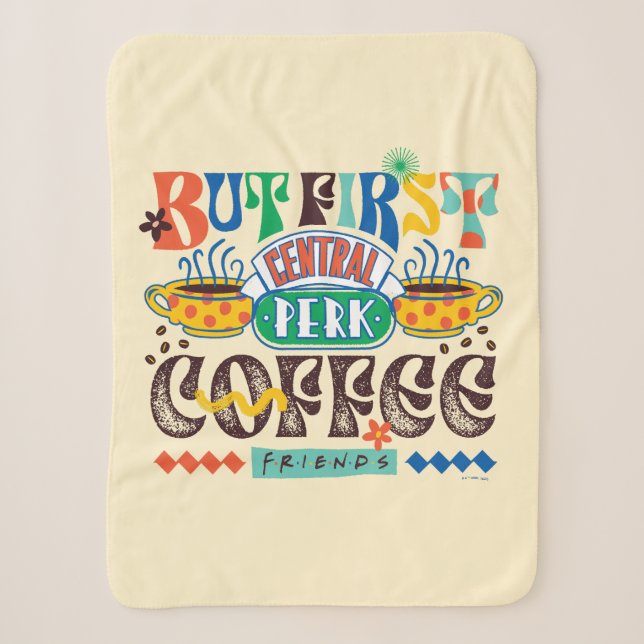 Couverture Sherpa AMIS™ | Mais Premier café Vibrant Graphisme (Devant)