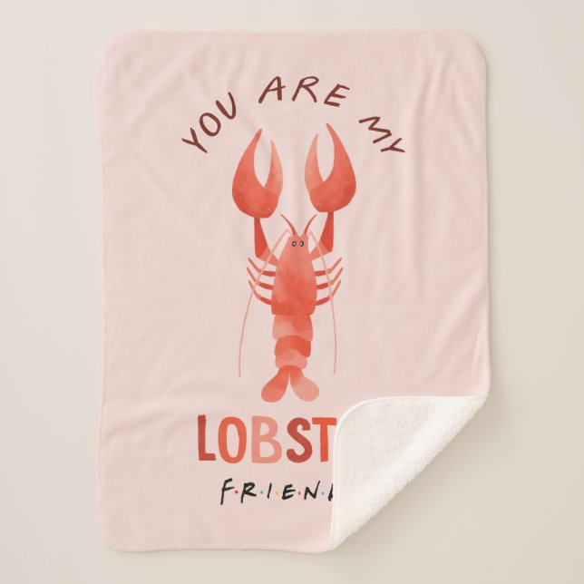 Couverture Sherpa AMIS™ | Vous êtes mon homard aquarelle graphique (Devant)