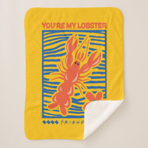Couverture Sherpa AMIS™   Vous êtes mon homard vibrant graphique