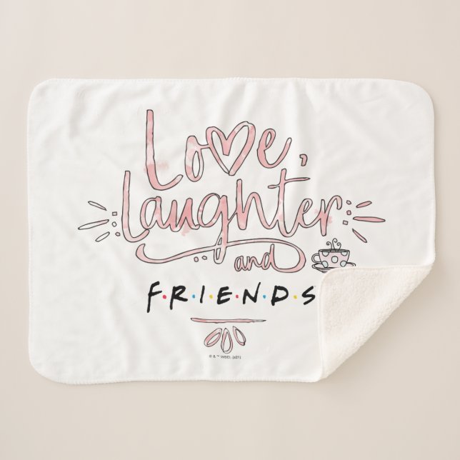 Couverture Sherpa Amour, rire et FRIENDS™ (Devant (Horizontal))