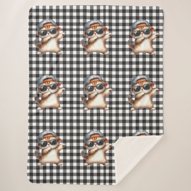 Couverture Sherpa Amoureux des chats Sherpa Blanket (Devant)