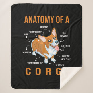 Couverture Sherpa Amoureux des chiens Cute Corgi