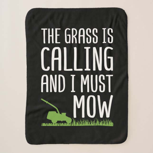 Couverture Sherpa Amusant Moulage De Pelouse - L'Herbe Appelle (Devant)