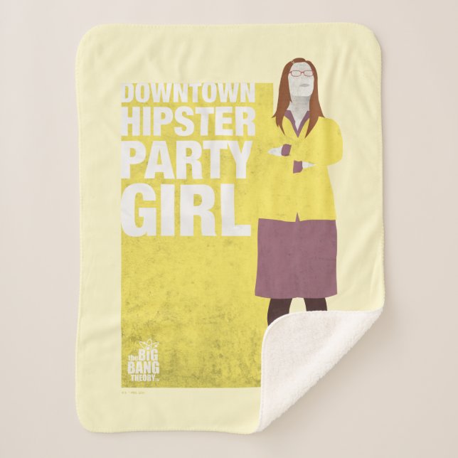 Couverture Sherpa Amy | Downtown Hipster Party Girl (Devant)