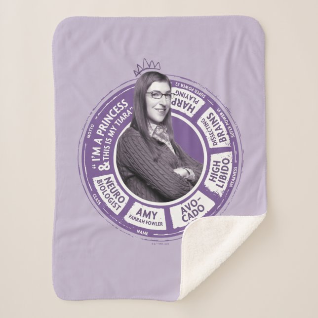 Couverture Sherpa Amy Farrah Fowler - Graphique d'informations (Devant)