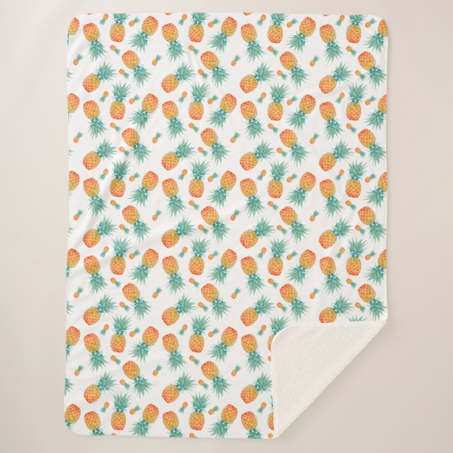 Couverture Sherpa Ananas (Devant)