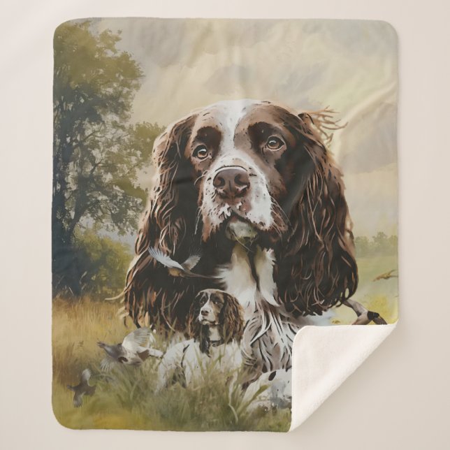 Couverture Sherpa Anglais Springer Spaniel (Devant)