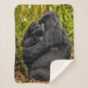 Couverture Sherpa Animaux de bébés cutest Gorilla & bébé