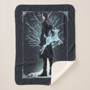 Couverture Sherpa Anime du Patronus Biche de Severus Snape