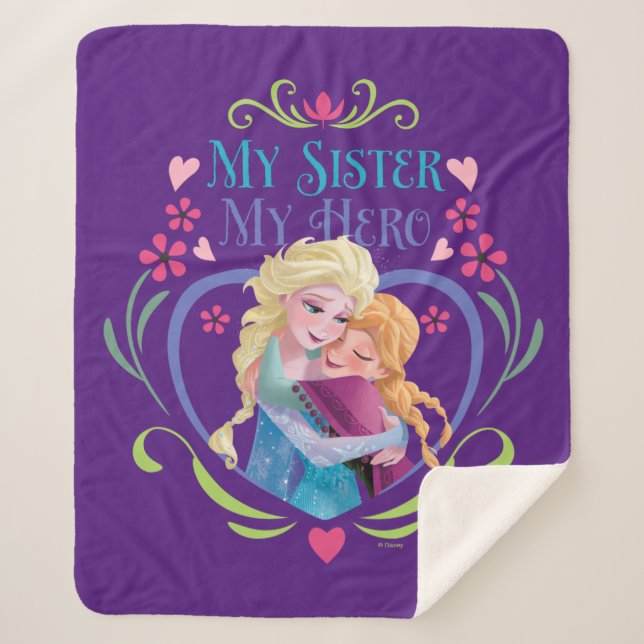 Couverture Sherpa Anna et Elsa| Ma soeur mon héros (Devant)