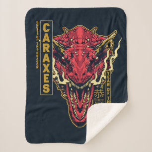 Couverture Sherpa Année de tête de Carax du Dragon   恭 喜 財 發