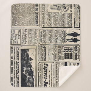 Couverture Sherpa Annonces de journaux allemands antiques 1917