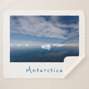 Couverture Sherpa Antarctique paysage photo de glace flottante avec