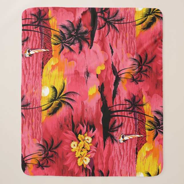 Couverture Sherpa Aquarelle Abstraite : Design d'impression créative (Devant)