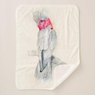 Couverture Sherpa Aquarelle de Cockatoo