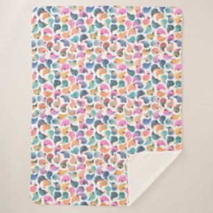 Couverture Sherpa Aquarelle de la peau du poisson