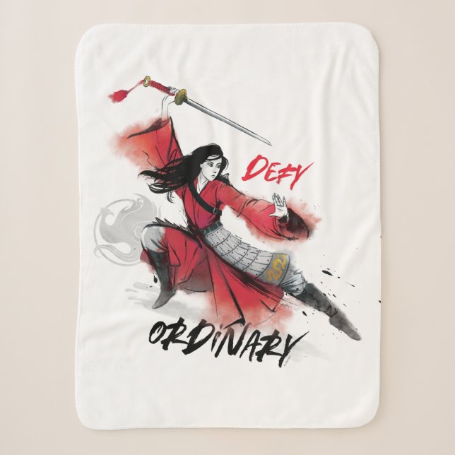Couverture Sherpa Aquarelle multicanale "Defy Ordinary" (Devant)