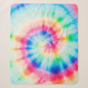 Couverture Sherpa Aquarelle Spirale. Art Artistique Bio Dirty Art. S