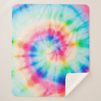 Couverture Sherpa Aquarelle Spirale. Art Artistique Bio Dirty Art. S