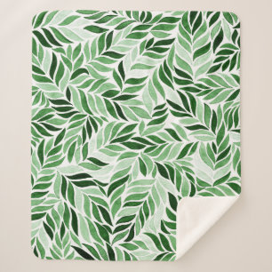 Couverture Sherpa Aquarelle tirée à la main Motif Abstrait sans cout