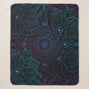 Couverture Sherpa Arabesque Bliss : Magie Mandala orientale
