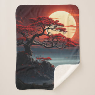 Couverture Sherpa Arbre bonsaï