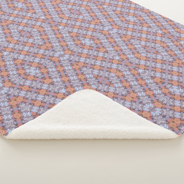 COUVERTURE SHERPA ARBRES ET CHAMPS MOTIF (3/4)