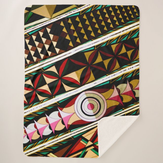 Couverture Sherpa Architecture espagnole colorée au plafond (Devant)