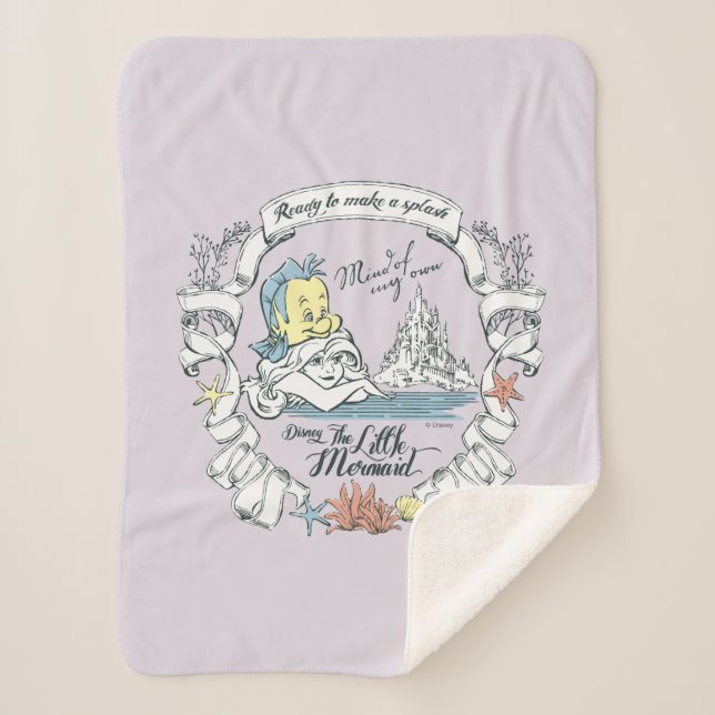 Couverture Sherpa Ariel | Prêt à faire un splash (Devant)