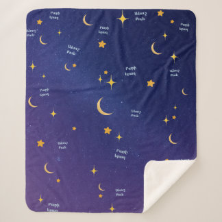Couverture Sherpa Armenian Night Sky Sweet Dreams Sherpa Blanket 
