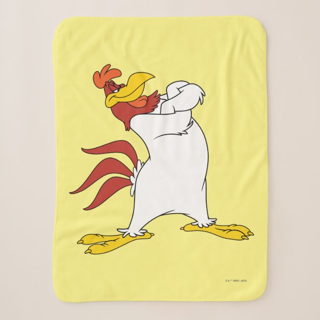 Couverture Sherpa Armoiries de Foghorn Leghorn franchies (Devant)