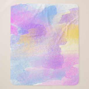 Couverture Sherpa Arrière - plan art aquarelle abstraite