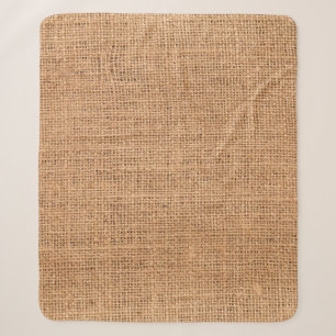 Couverture Sherpa Arrière - plan de burlap de tissu de texture